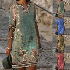 Damen Sommer Urlaub Floral