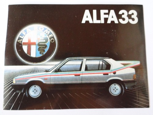 Werbe aufkleber alfa romeo - alfa, 33