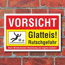Schild Vorsicht Glatteis
