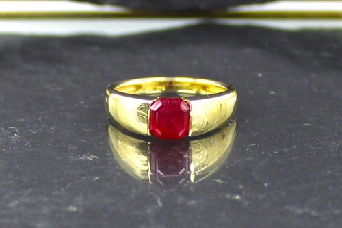 Rubinring goldring aus 375er - rubinring,,