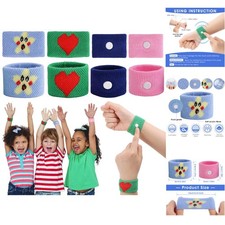 4 Paar Akupressur Armband, Akupressurband Gegen Übelkeit Kinder, Anti Übelkei...