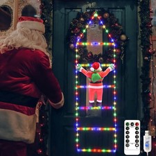 Kletternder Weihnachtsmann Mit