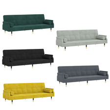 Schlafsofa Relaxsofa Gartensofa Sofasessel Balkonsofa Sessel mit Kissen Samt