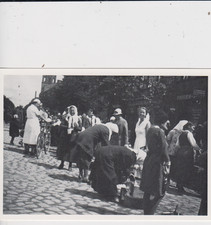 AK Postkarte Repro Ostgebiete - Nidden Nida Kurische Nehrung Eier + Sahnemarkt