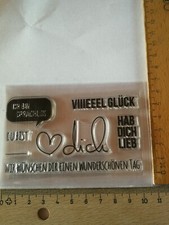 7 Clearstamps verschiedene Wünsche