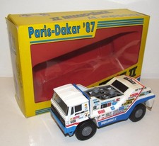 Portegies 1/50 1987 DAF Turbo Twin II 87 Paris-Dakar Rally Truck #600 sehr guter Zustand mit Box