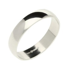 Ehering Platin 4 mm D-Form 3,6