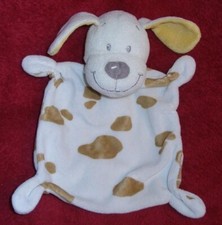 Nicotoy Schmusetuch Hund creme braune Flecken