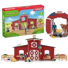 Schleich Farm World - Großer Bauernhof, Scheune mit Tieren und Zubehör, Figurens