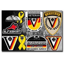 Veteran Aufkleber Set