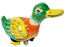 Alte Blechspielzeug Ente