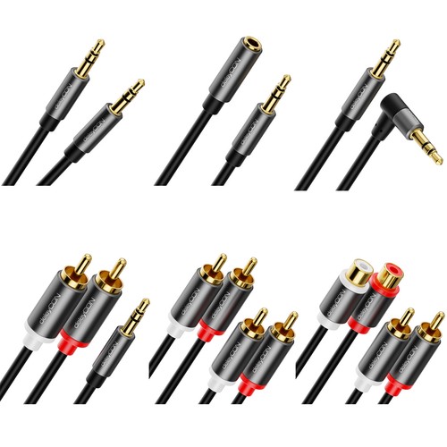 Audiokabel 5mm klinke - klinke, cinch