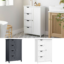 Badschrank Badezimmerschrank Beistellschrank Hochschrank mit4 Schubladen VASAGLE