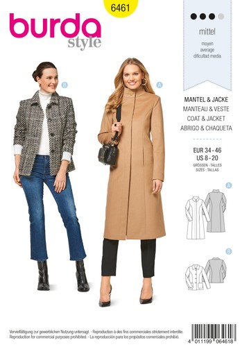 Schnittmuster mantel und jacke - und,