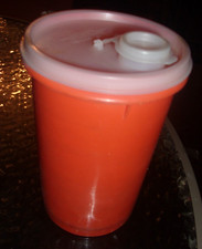 Orange Tupperware Liquid