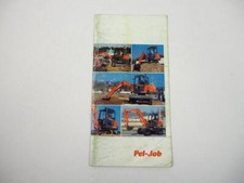 Prospekt Pel-Job Minibagger Minidumper Produktprogramm 1998