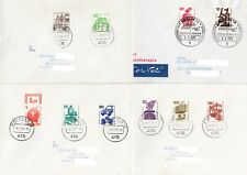 Berlin, 8 Briefe aus Dauerserien 70er Jahre, EF + MiF, Michel über 50,-€