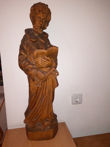 Holzschnitzerei figur heiliger - holzschnitzerei,
