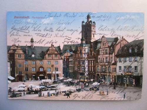 Ansichtskarte darmstadt - ansichtskarte,