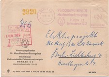 DDR, ZKD-Brief  Berlin "Versorgungskontor Maschinenbau-Erzeugnisse Berlin"