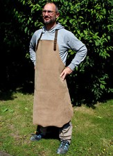 Rustikale Lederschürze, dicke Schmiedeschürze Arbeitsschürze, braun, Antik Leder