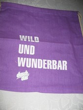 Turnbeutel Flieder (Lila )  "WILD UND WUNDERBAR"   von duschdas  NEU OVP 