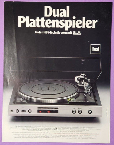 Dual plattenspieler cs 731 - dual,