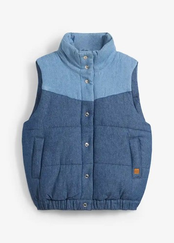 Jeans steppweste 42 - gr., blau