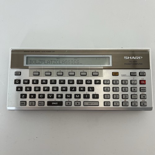 Sharp 1500 pocket computer - sharp,