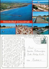 Ansichtskarte Großenbrode Luftbild, Strandansichten, Seebrücke 1991