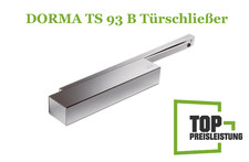 Dorma TS 93 B Türschließer mit Gleitschiene und Montageplatte weiß 43020011