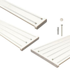 Gardinenschienen 2-läufig, 4-läufig, 6-läufig weiß vorgebohrt aus Aluminium