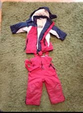 Skianzug Jacke Hose Ski warme Jacke Thermo 92 klitzeklein rot Winteranzug 