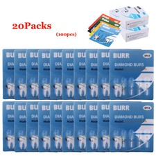 100 Pcs Dental Diamond Burs