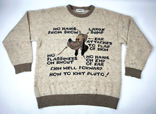 Iceberg Pullover Pluto Gr. VI (XL) Strick natur meliert vintage 90s