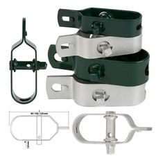 10x Drahtspanner beschichtet zwei Farben & 3 Größen Zaundraht Maschendraht Draht