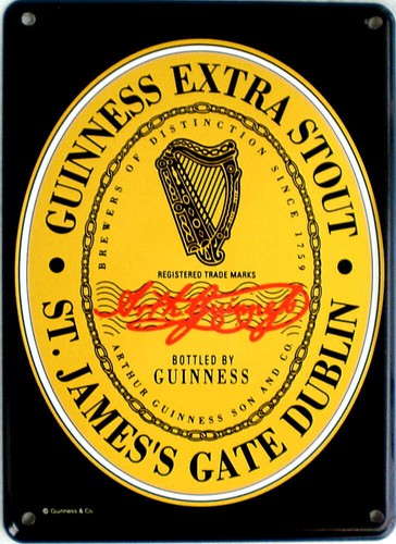 Mini blechschild guinness - mini-blechschild,