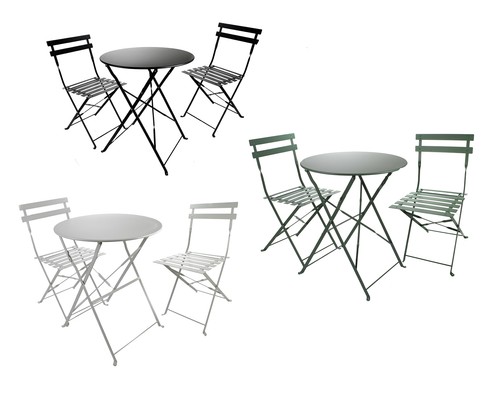 Bistroset metall balkonmöbel - metall,