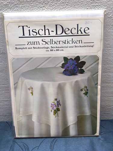 Tisch mitteldecke stickpackung - tisch-mitteldecke,