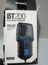 TOPDON Autobatterie Tester BT200, 12V 24V batterietester kfz 100-2000 CCA, batte