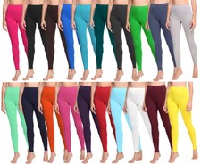 Ladeheid Damen Lange Leggings Elastischer Bund Lang Baumwolle XS-4XL