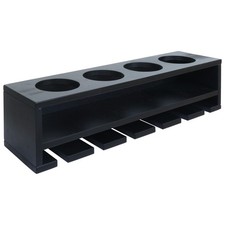 B-Ware Weinregal MCW-P21, für 4 Flaschen/6 Gläser Holz 12x48x12cm, schwarz