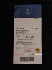 Used Sammler Ticket UEFA CL