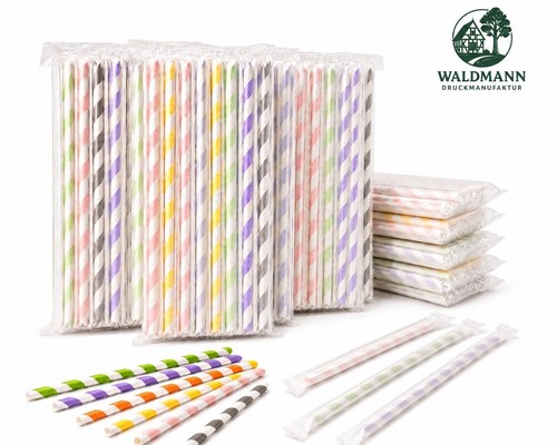 500 papierstrohhalme - 500, x