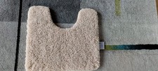 Neu! 1tlg WC Teppichvorleger Beige 55x50 cm Hochfloor dick b.HSE erworben