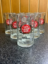 6 Heylands Bier Seidel im Original Karton ca. 25 Jahre alt