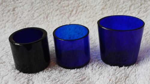 Antike blaue glaseinlagen - blaue,