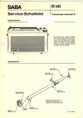 Saba service manual für - service,