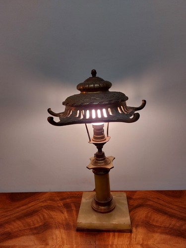 Jugendstil messing lampe - jugendstil,