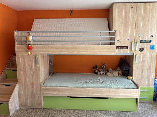 Kinder stockbett holz - kinder-stockbett, holz/metall